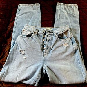 PacSun Size 25 Dad Jean Button Fly